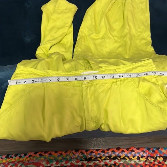 NEW Anthropologie Light Yellow Wide Leg Pants - Picture 15 of 16